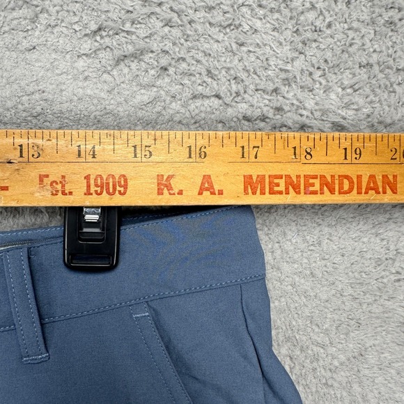 Puma Mens Golf Chino Shorts 34 Blue Performance Flat Front Logo Stretch Pocket - Picture 5 of 7